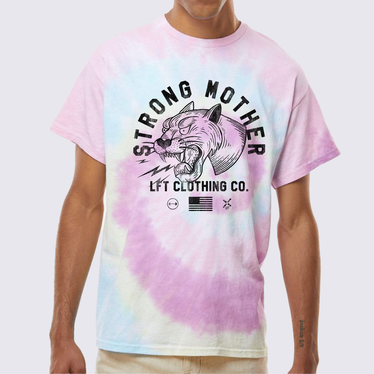 Strong Mother Multi-Color Tie-Dyed T-Shirt