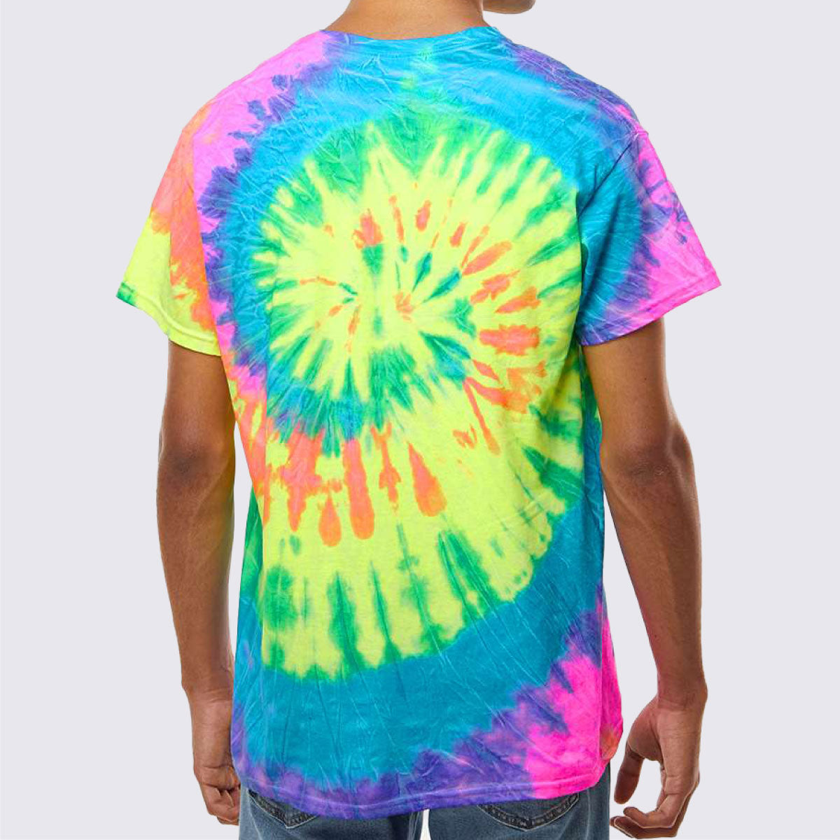 Gym Addict Multi-Color Tie-Dyed T-Shirt