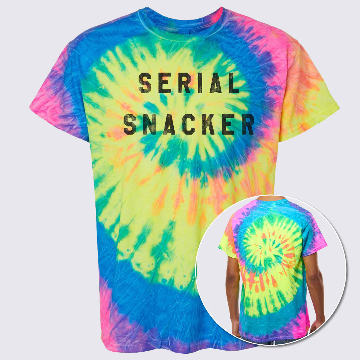 Serial Snacker Multi-Color Tie-Dyed T-Shirt