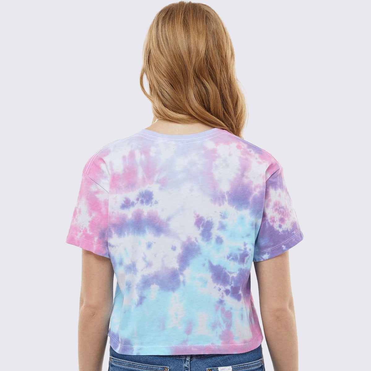 Am I Jacked Yet Women's Tie-Dyed Crop T-Shirt - The LFT Clothing