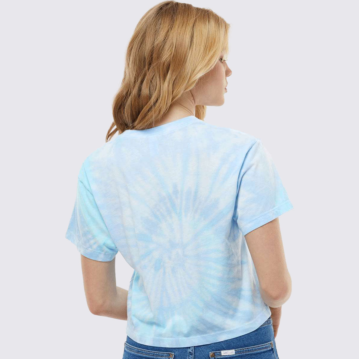 Peace Love Squats Women’s Tie-Dyed Crop T-Shirt