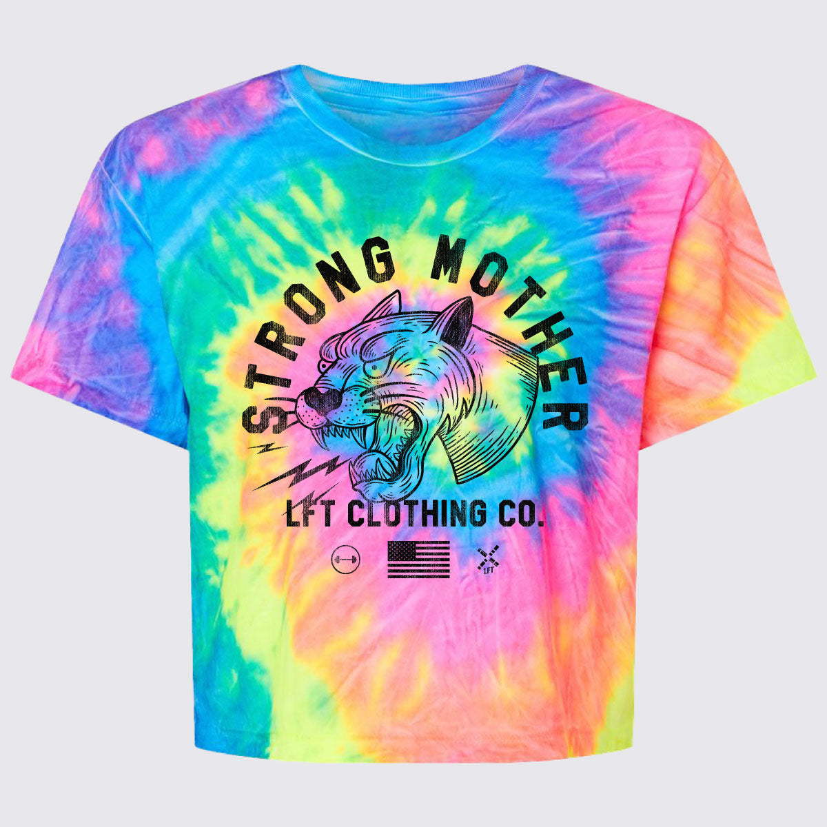 Strong Mother Women’s Tie-Dyed Crop T-Shirt