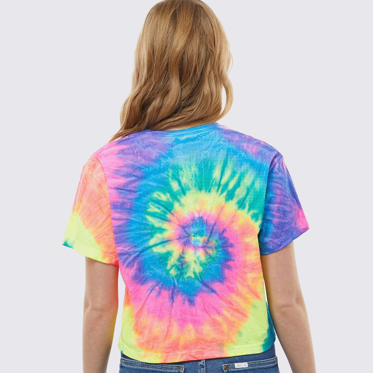 Gym Addict Women’s Tie-Dyed Crop T-Shirt