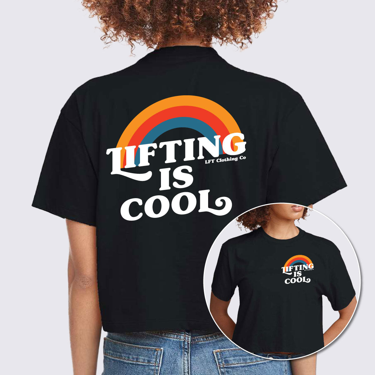 Lifting is Cool Women’s Ideal Crop Tee