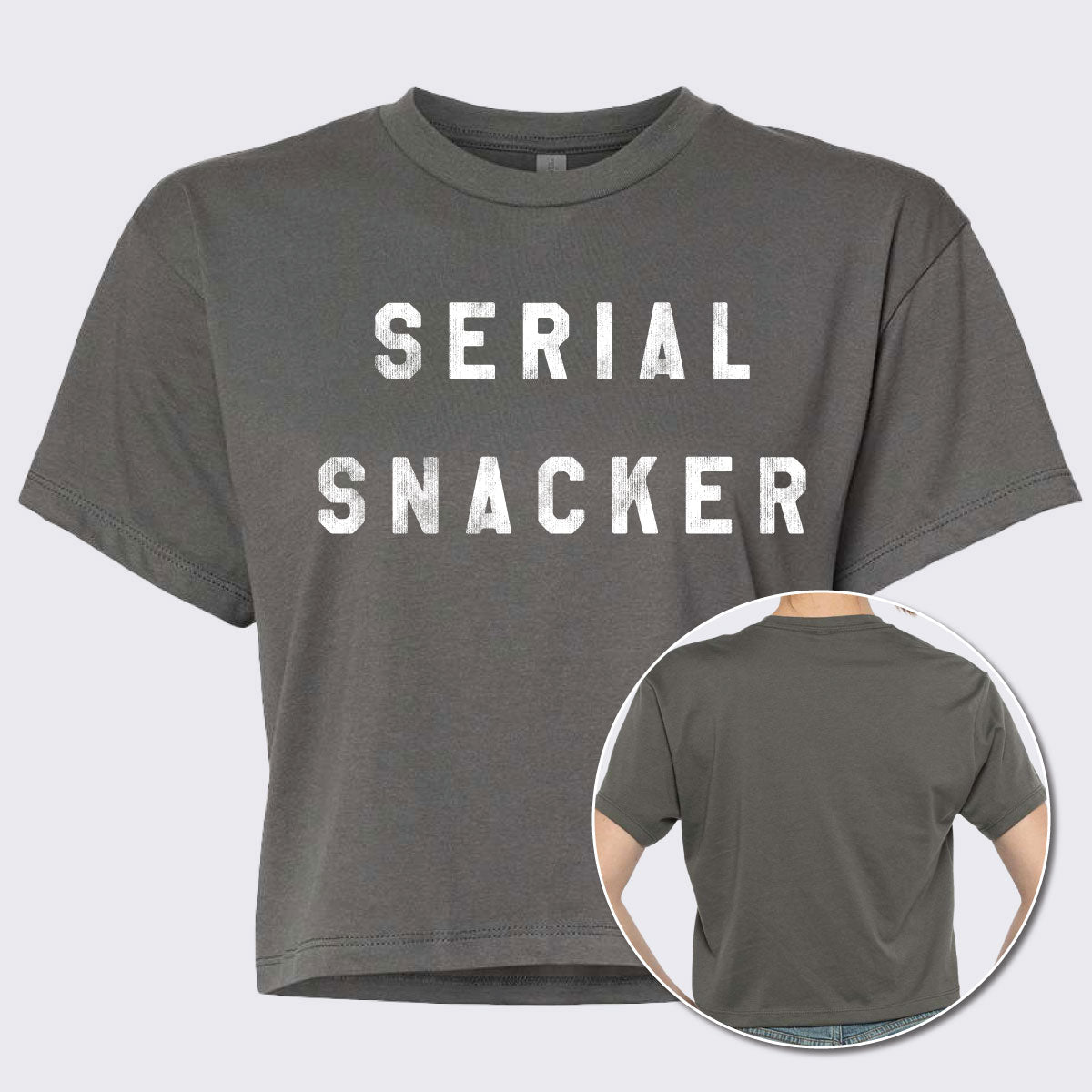 Serial Snacker Women’s Ideal Crop Tee