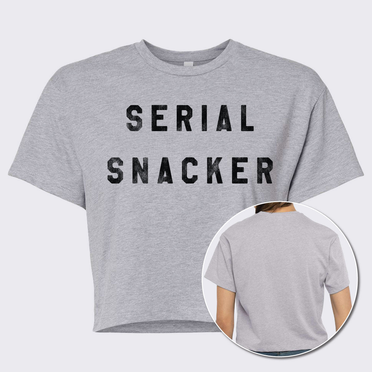 Serial Snacker Women’s Ideal Crop Tee