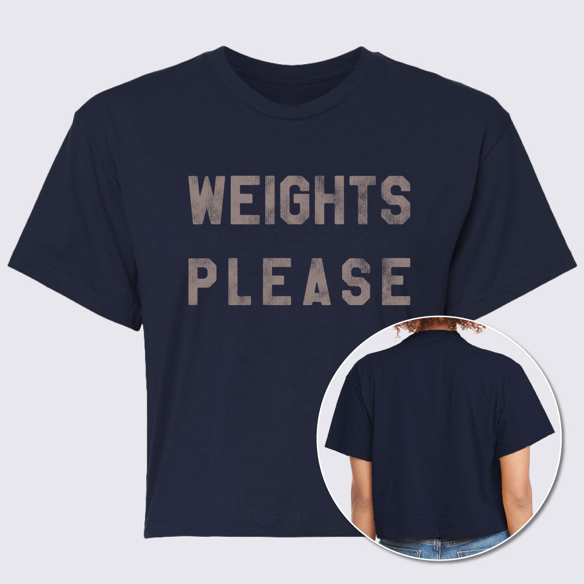 Weights Please Women’s Ideal Crop Tee