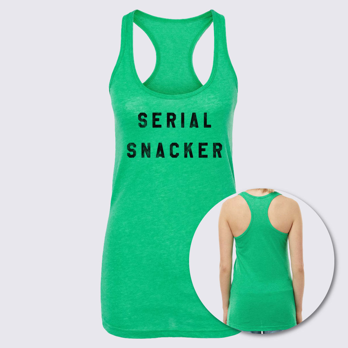 Serial Snacker Women&#39;s Racerback Tank Top