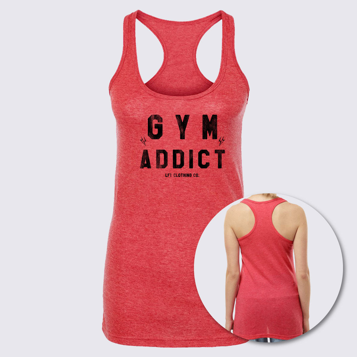 Gym Addict Women&#39;s Racerback Tank Top