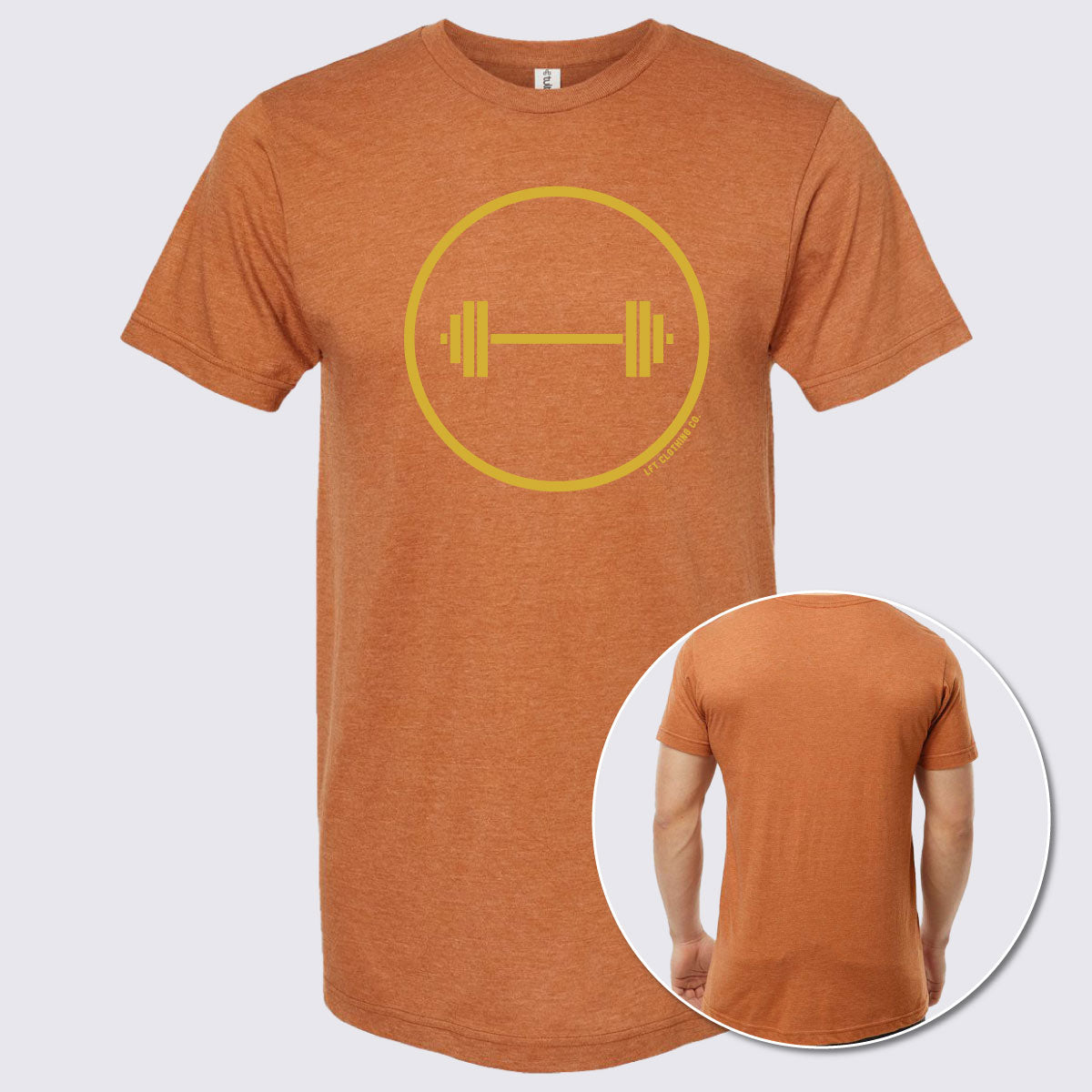 Barbell Circle Unisex Fine Jersey T-Shirt