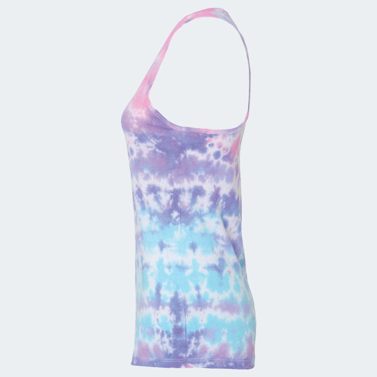 Heavily Caffeinated Tie-Dyed Racerback Tank Top