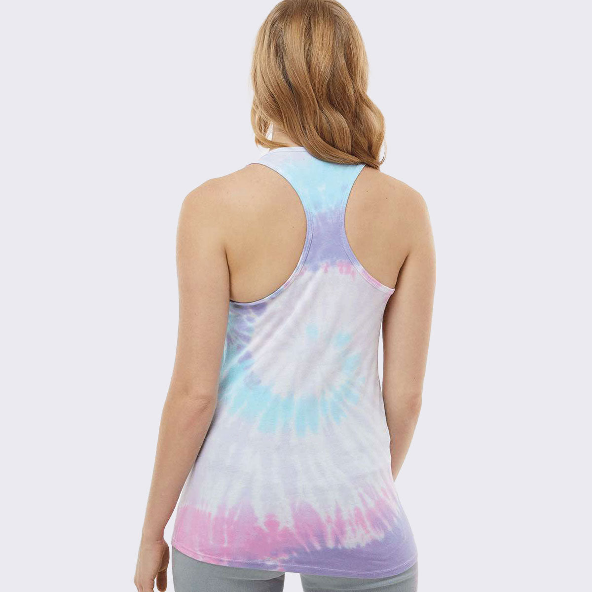 Mind Over Matter Tie-Dyed Racerback Tank Top