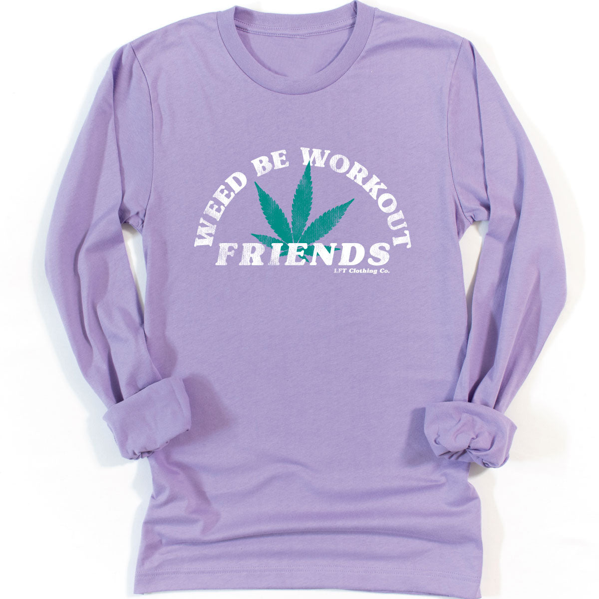 Weed Be Workout Friends Unisex Jersey Long-Sleeve Tee