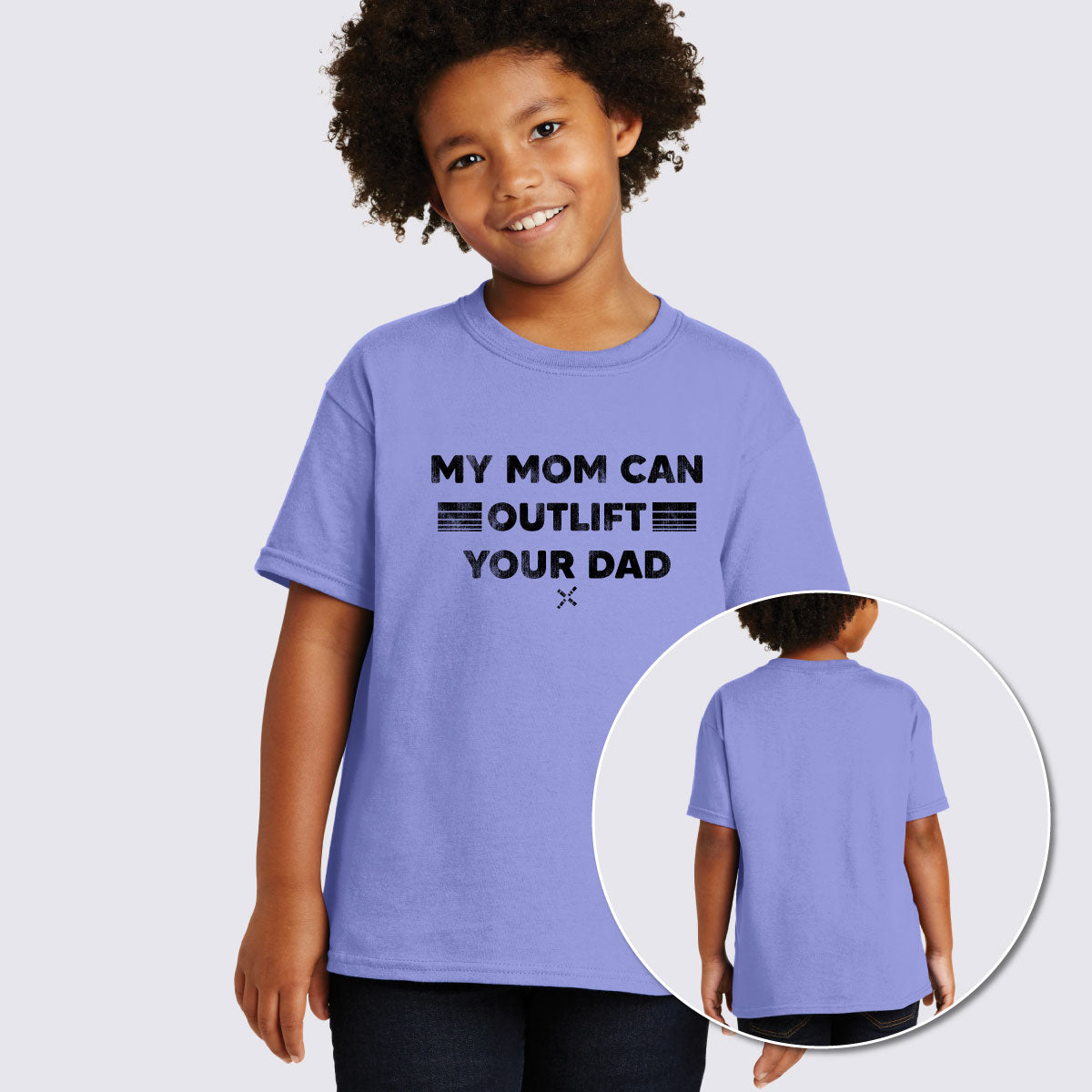 My Mom Can Outlift Your Dad Youth Heavy Cotton™ 100% Cotton T-Shirt