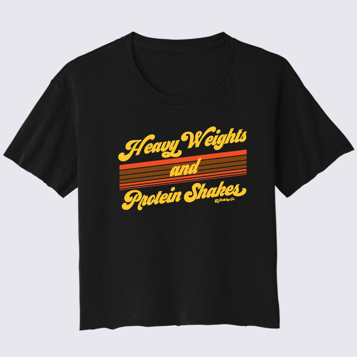 Heavy Weights &amp; Protein Shakes Women’s Festival Cali Crop Tee