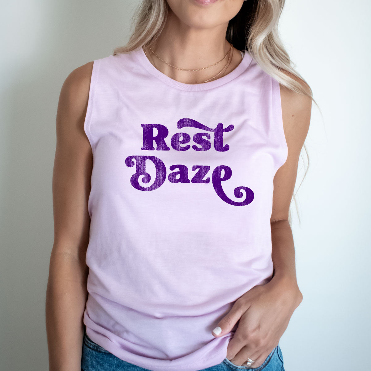 Rest Daze Women&#39;s Jersey Muscle Tank