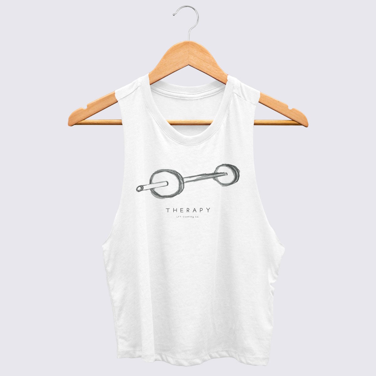 Therapy Doodle Racerback Crop Tank