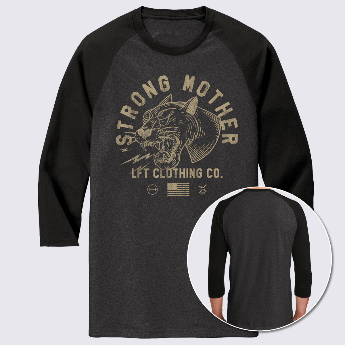 Strong Mother Perfect Tri® 3/4-Sleeve Raglan