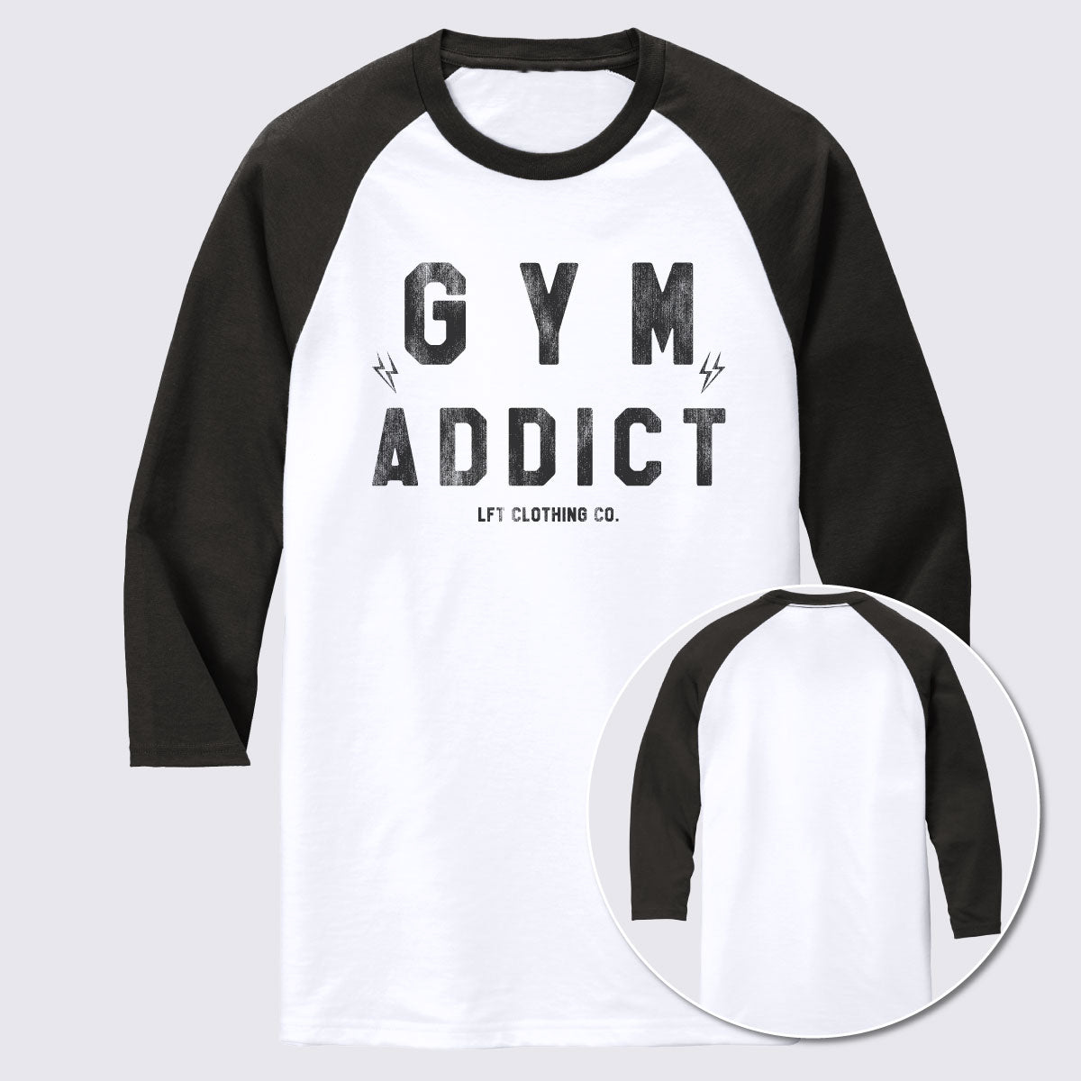 Gym Addict Perfect Tri® 3/4-Sleeve Raglan