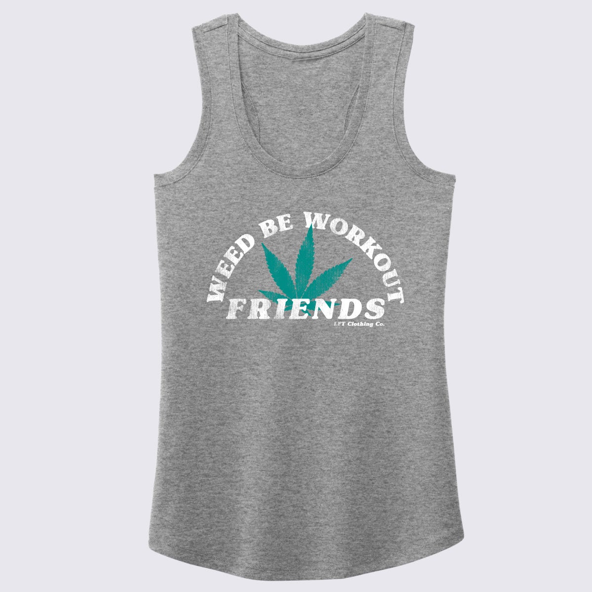 Weed Be Workout Friends Women&#39;s Perfect Tri® Racerback Tank