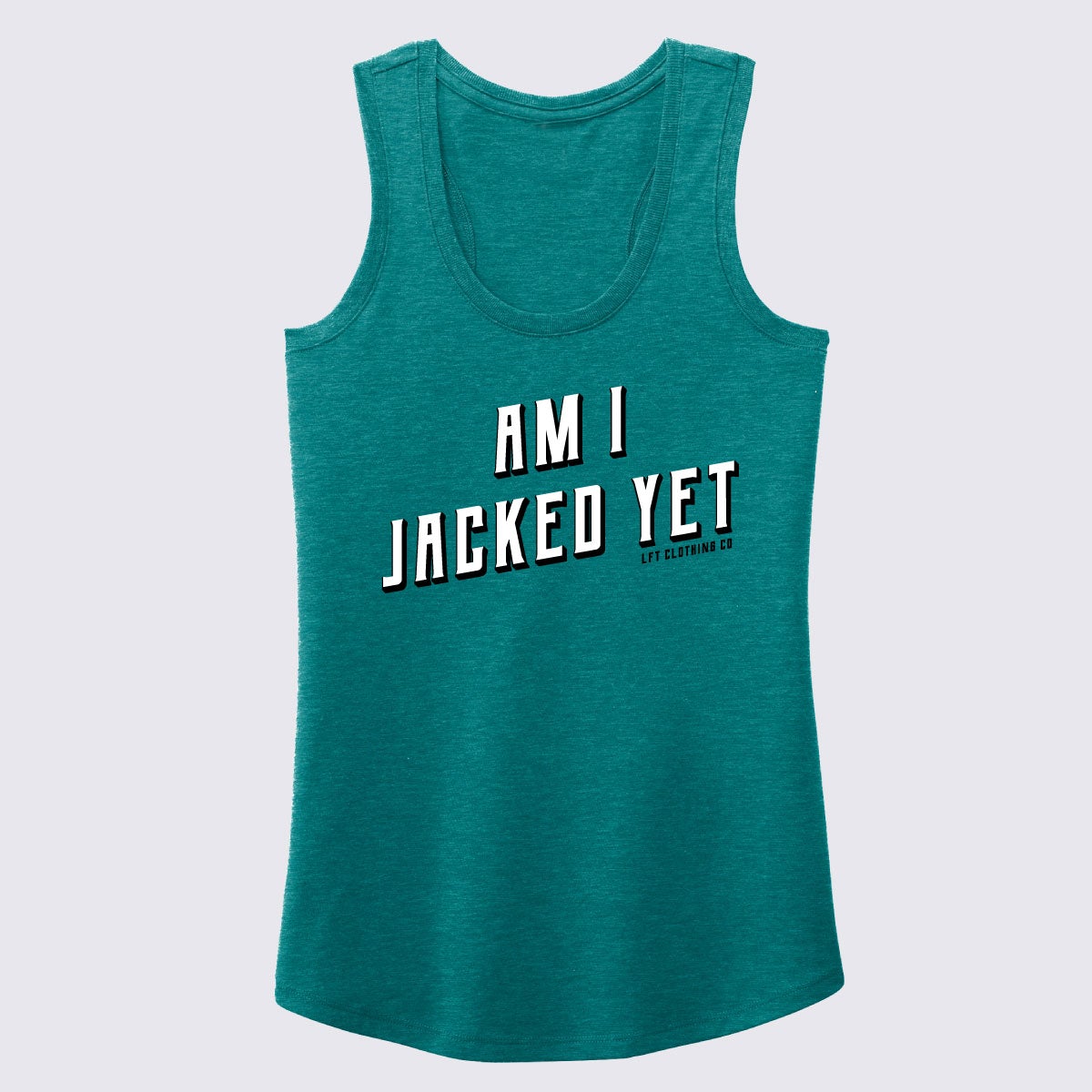 Am I Jacked Yet Women&#39;s Perfect Tri® Racerback Tank