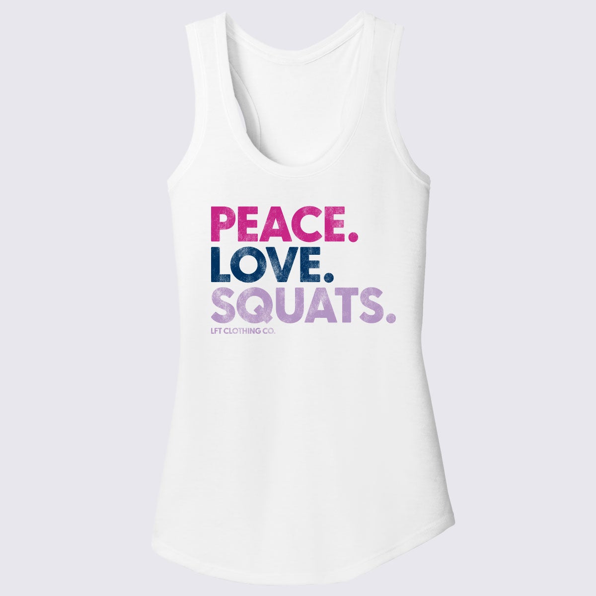 Peace Love Squats Women&#39;s Perfect Tri® Racerback Tank