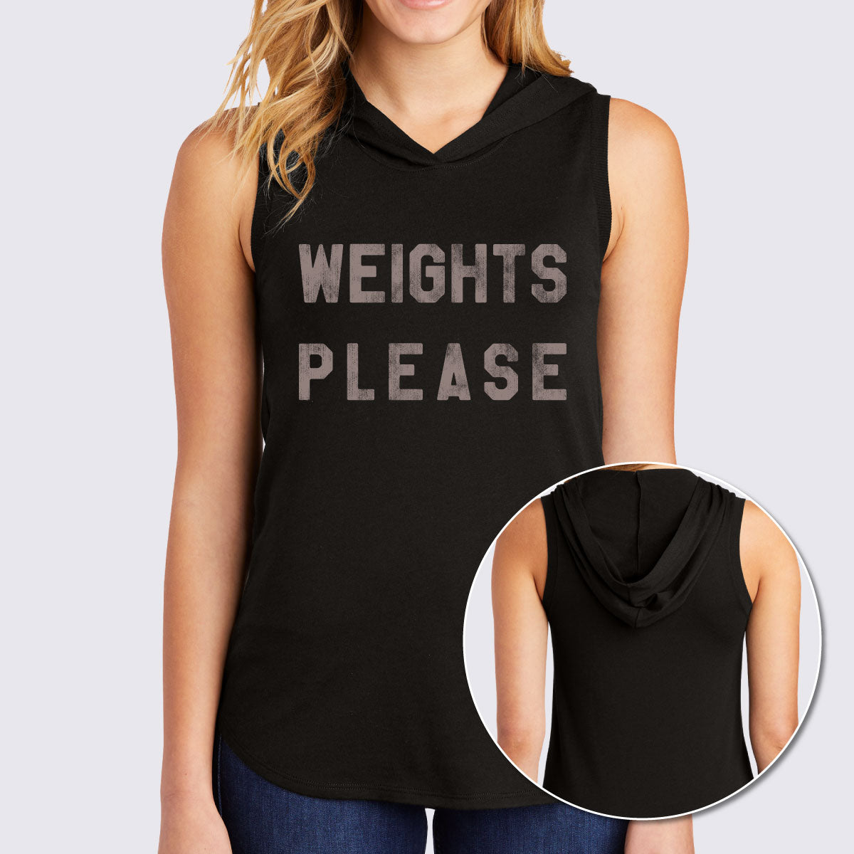 Weights Please Perfect Tri™ Sleeveless Hoodie