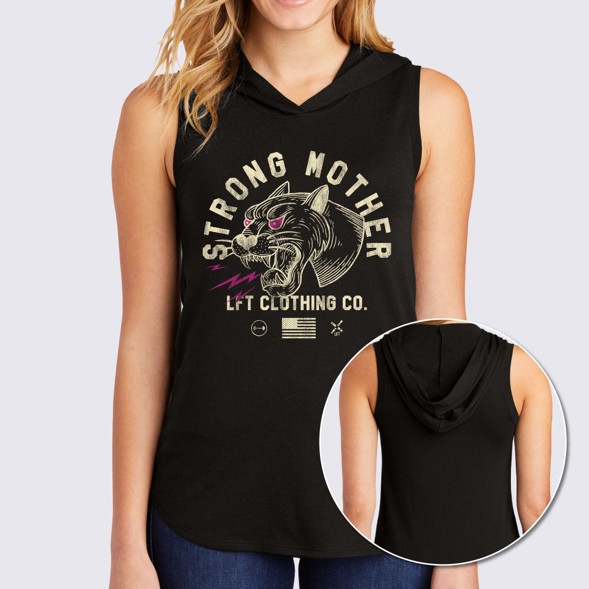 Strong Mother Perfect Tri™ Sleeveless Hoodie