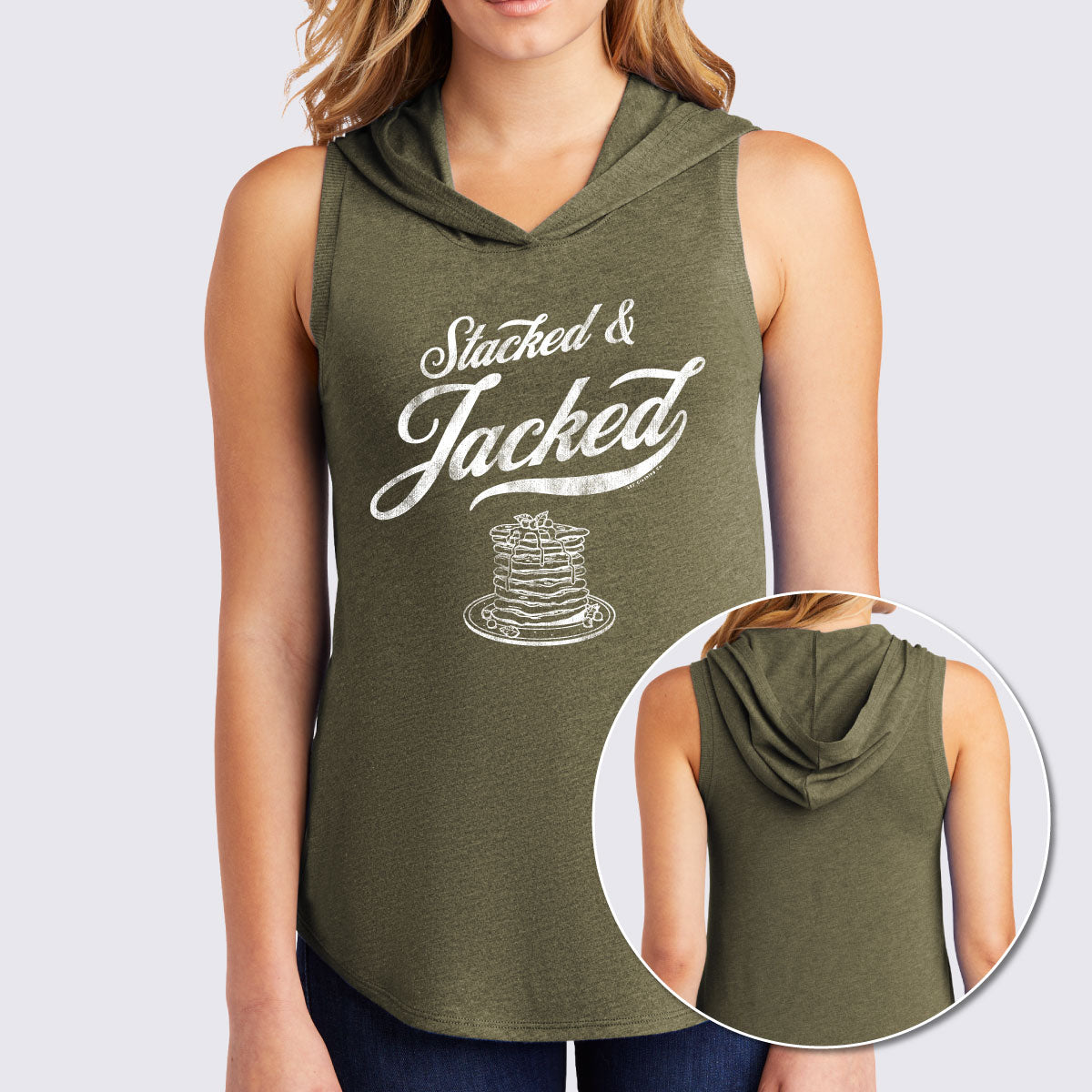 Stacked &amp; Jacked Perfect Tri™ Sleeveless Hoodie