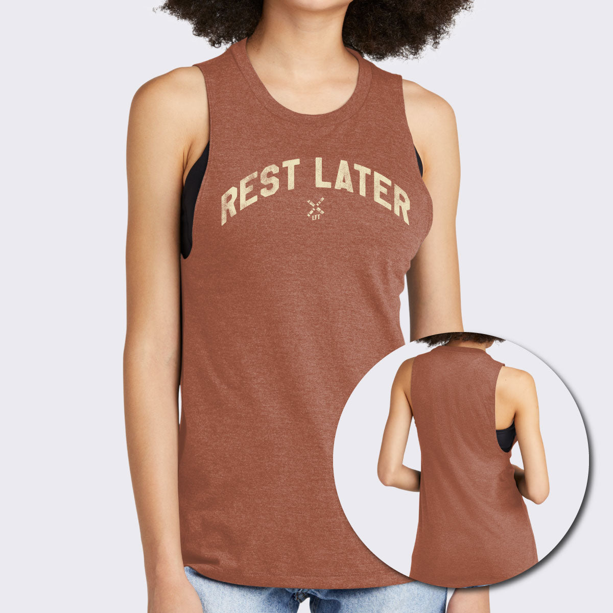 Rest Later Women’s Perfect Tri® Muscle Tank