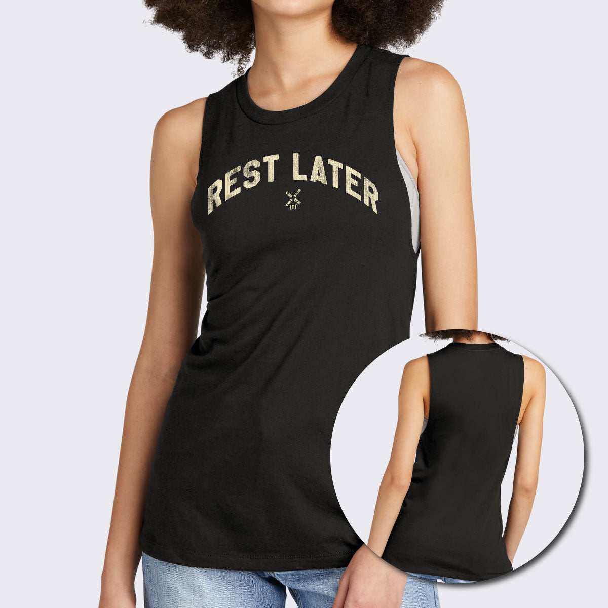 Rest Later Women's Perfect Tri® Muscle Tank - The LFT Clothing Company