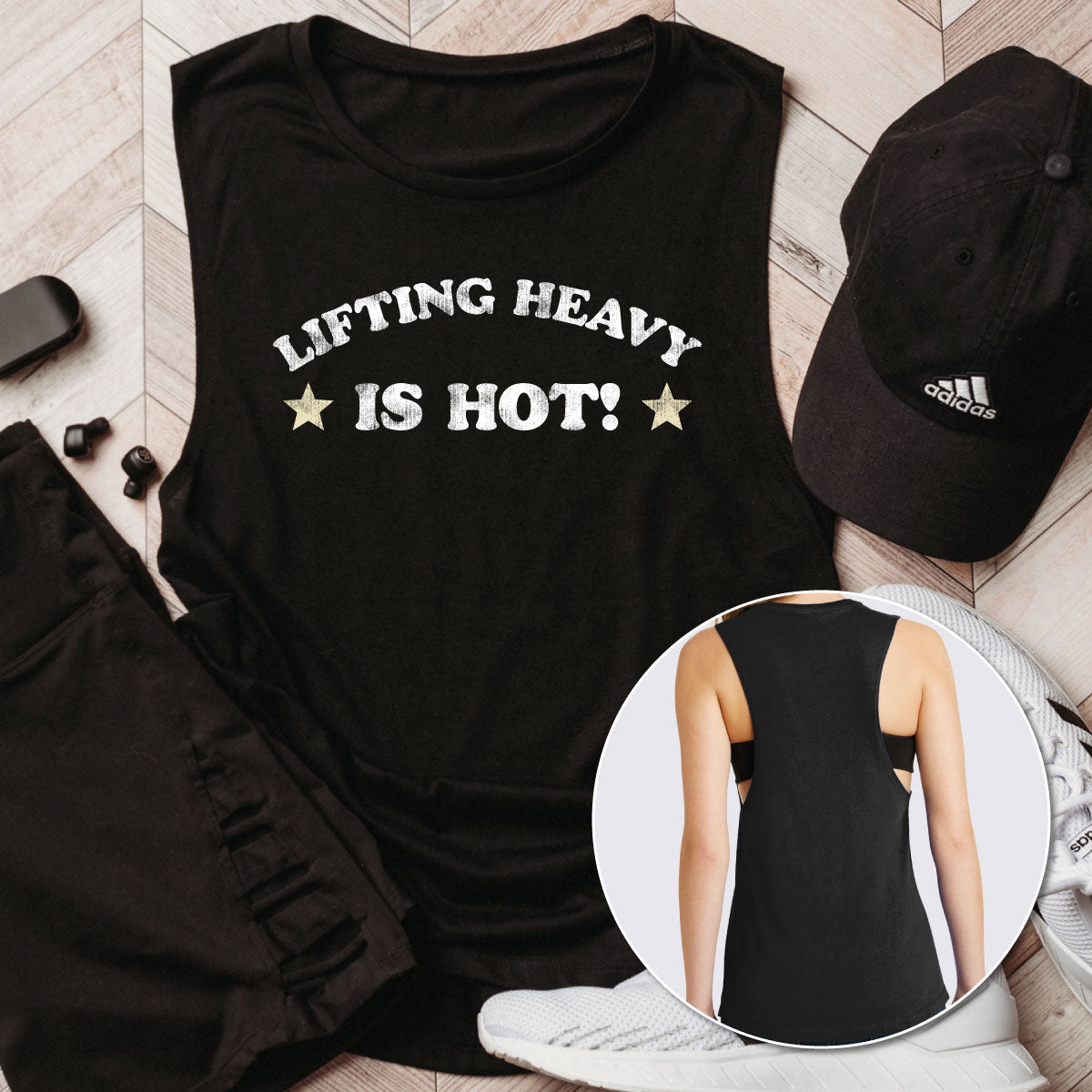 Lifting Heavy is Hot Women's Fitted V.I.T.™ Festival Tank - The LFT  Clothing Company