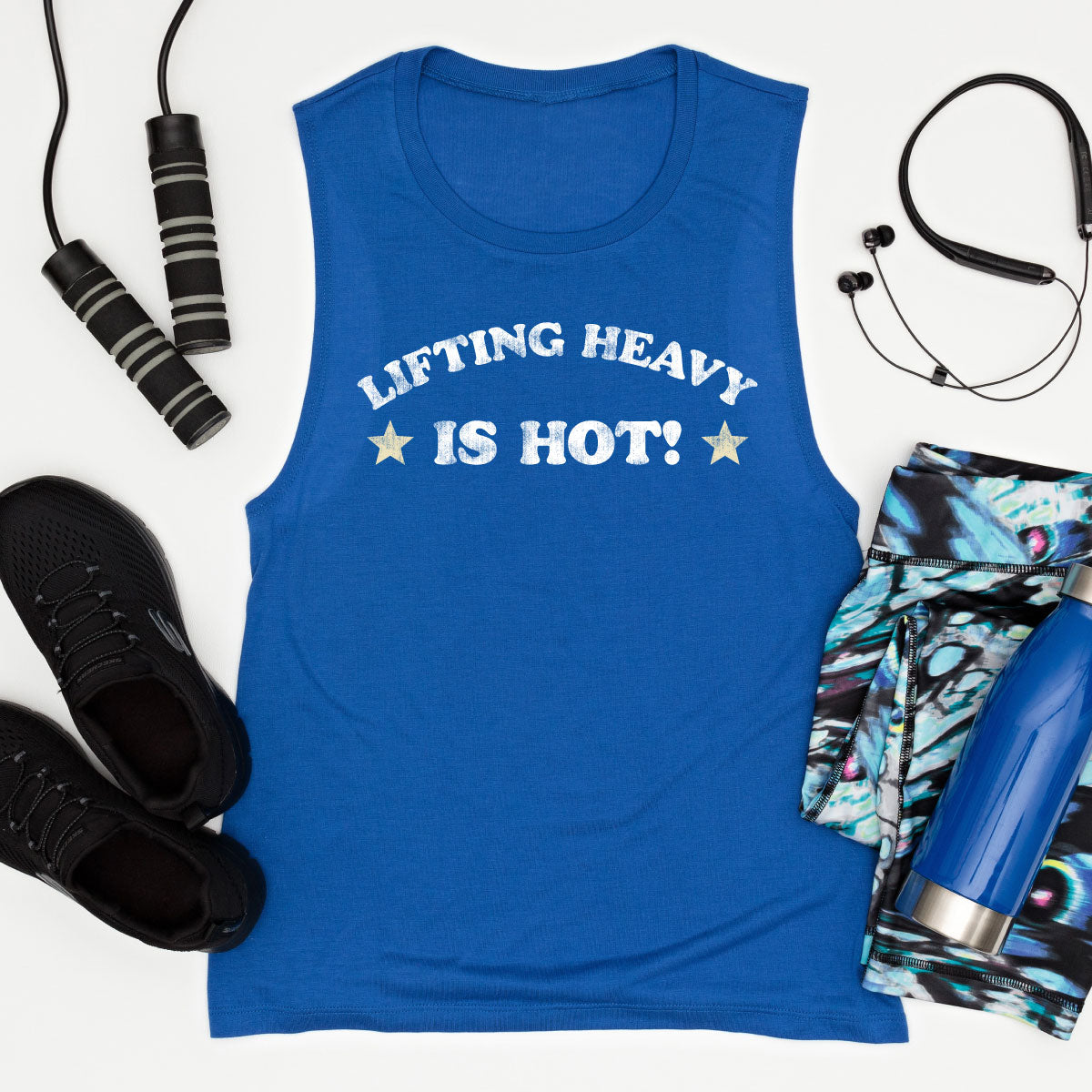 Lifting Heavy is Hot Women’s Fitted V.I.T.™ Festival Tank