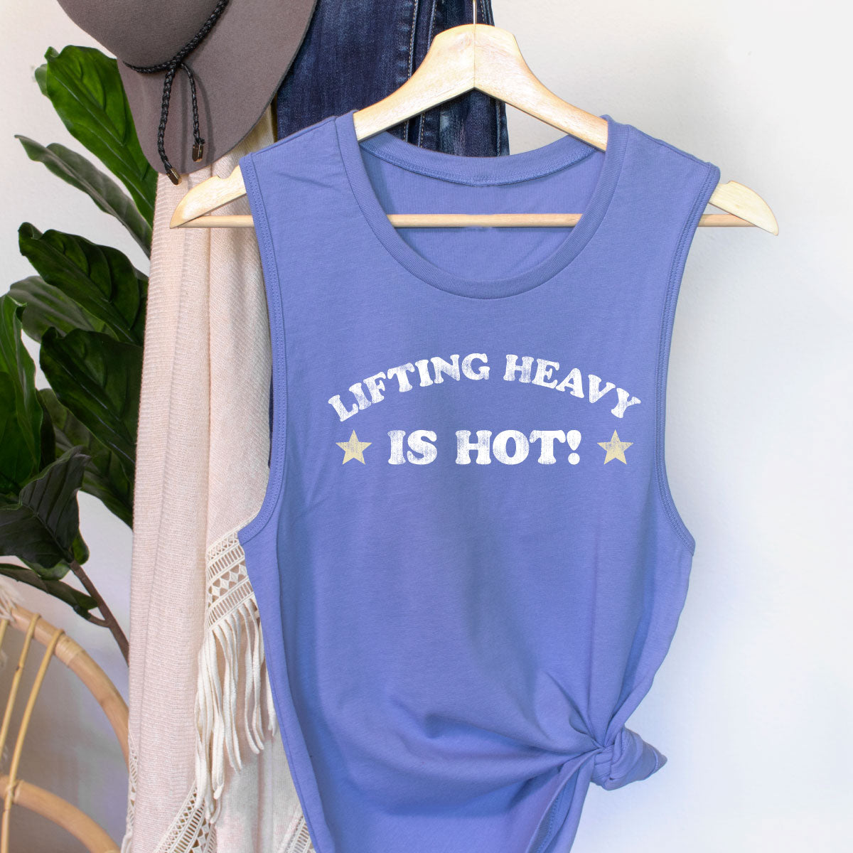 Lifting Heavy is Hot Women’s Fitted V.I.T.™ Festival Tank