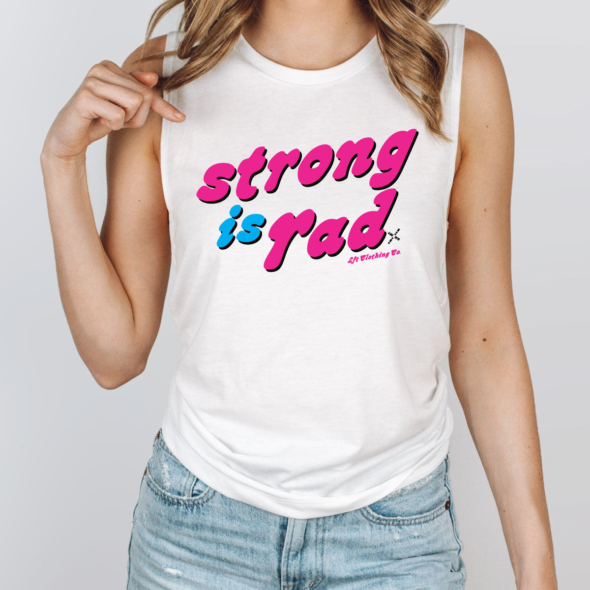 Strong is Rad Women’s Fitted V.I.T.™ Festival Tank