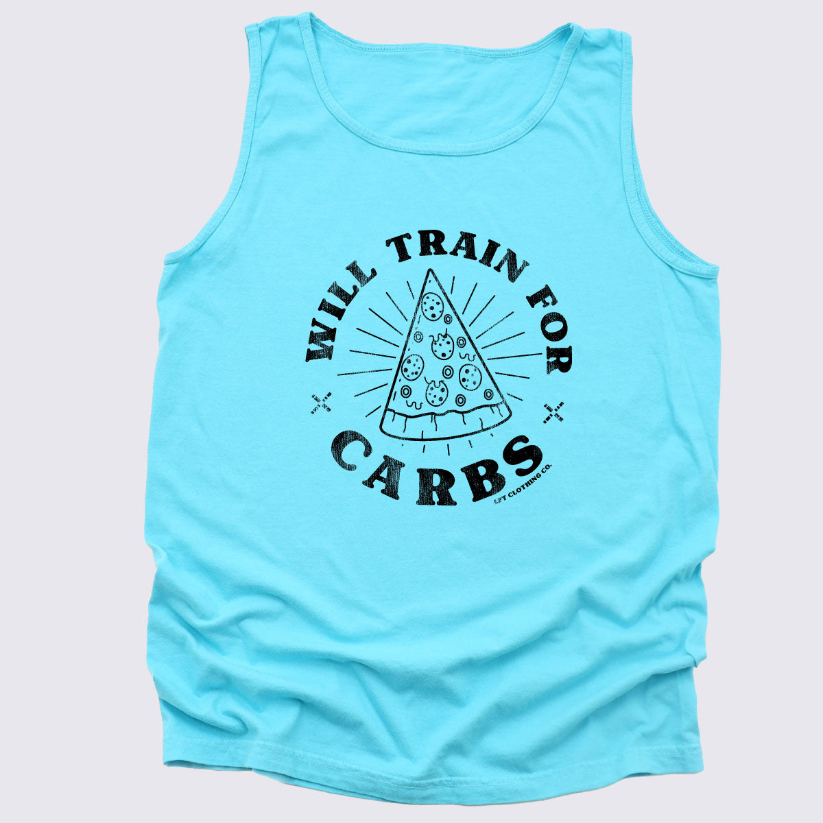 Will Train for Carbs Beach Wash® Garment-Dyed Tank Top