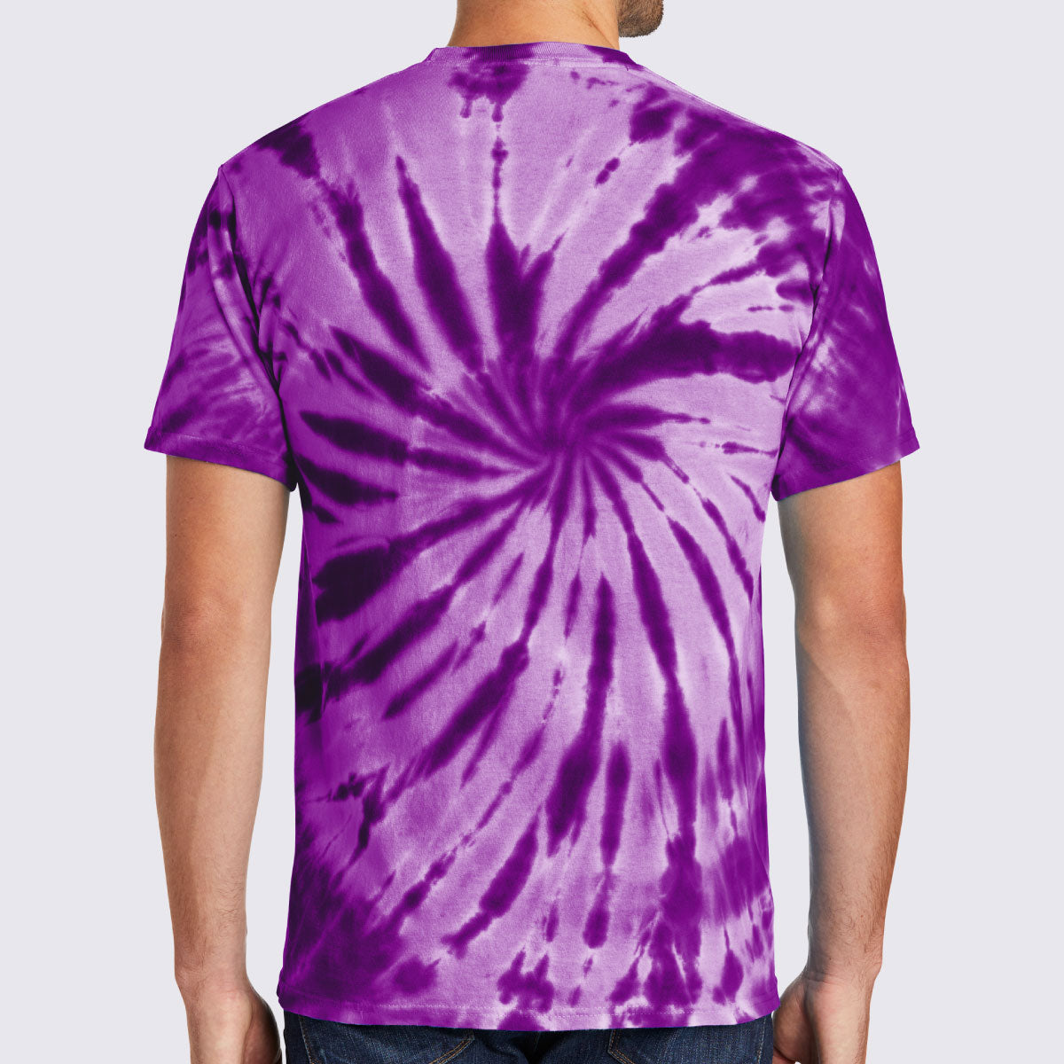 How To Tie Dye A Purple And White Spiral Shirt 