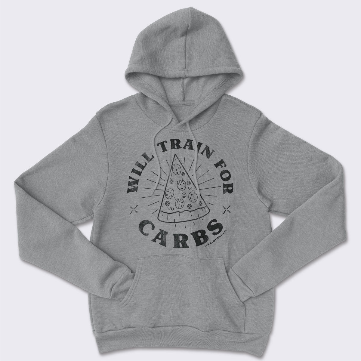 Will Train for Carbs Core Fleece Pullover Hooded Sweatshirt
