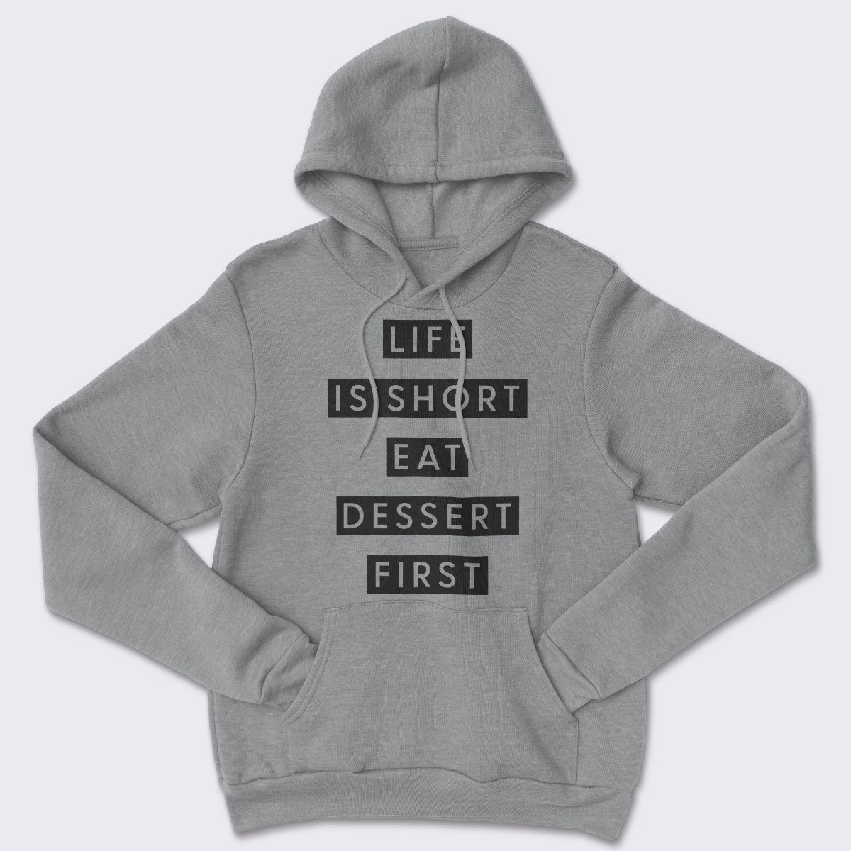 Eat Dessert First Core Fleece Pullover Hooded Sweatshirt