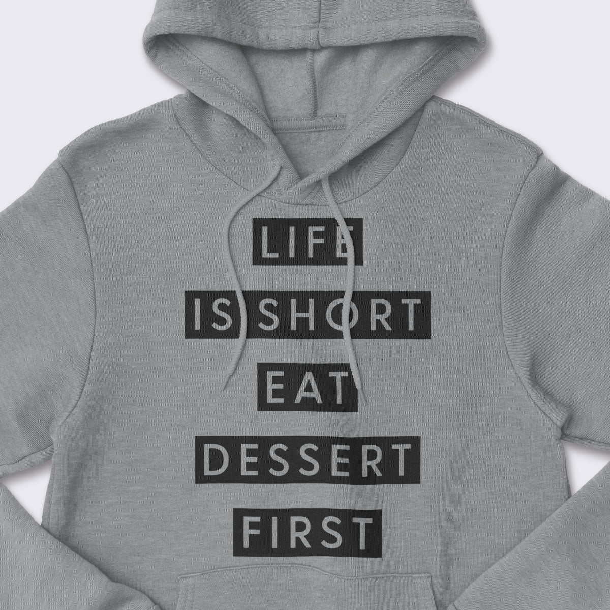 Eat Dessert First Core Fleece Pullover Hooded Sweatshirt