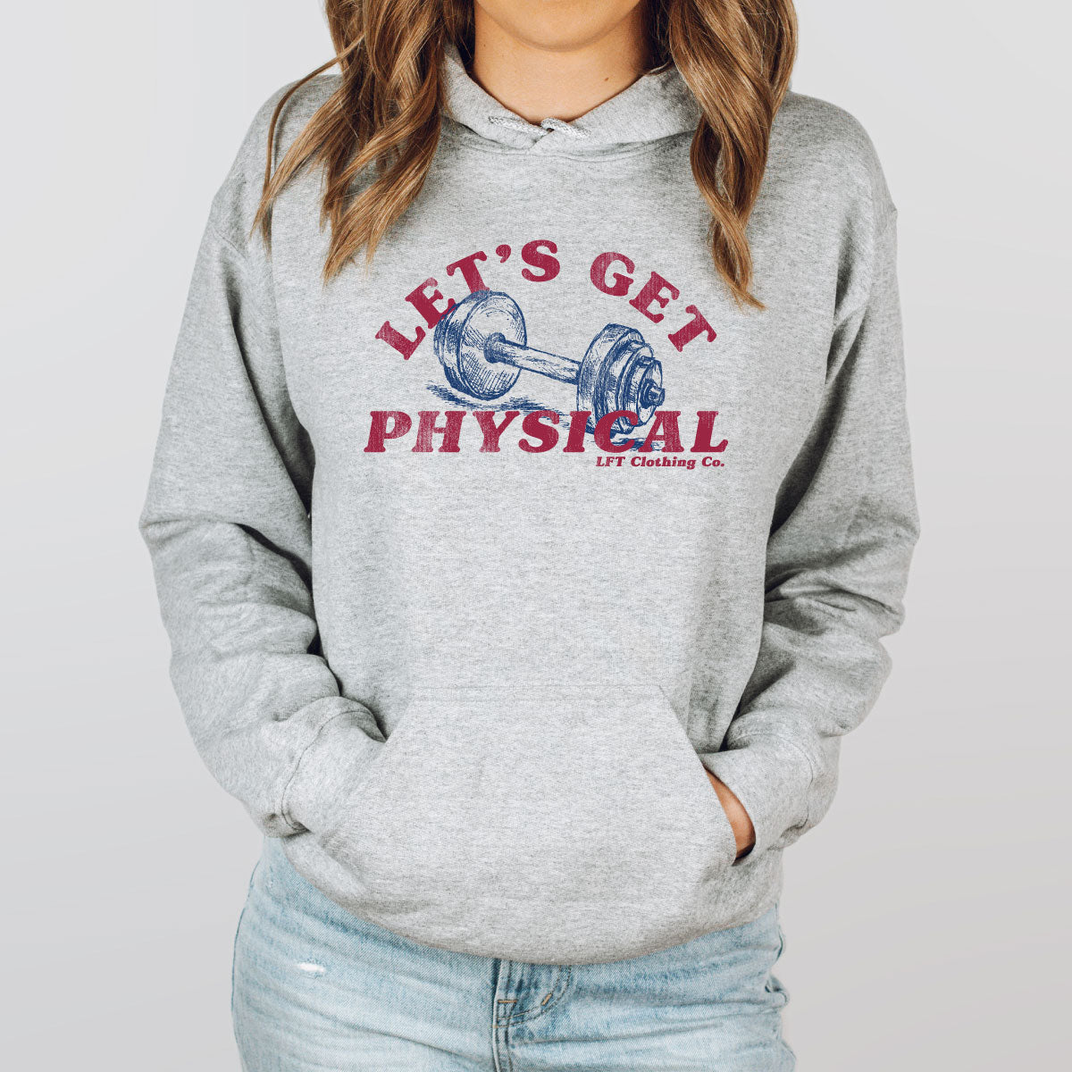 Let&#39;s Get Physical Core Fleece Pullover Hooded Sweatshirt