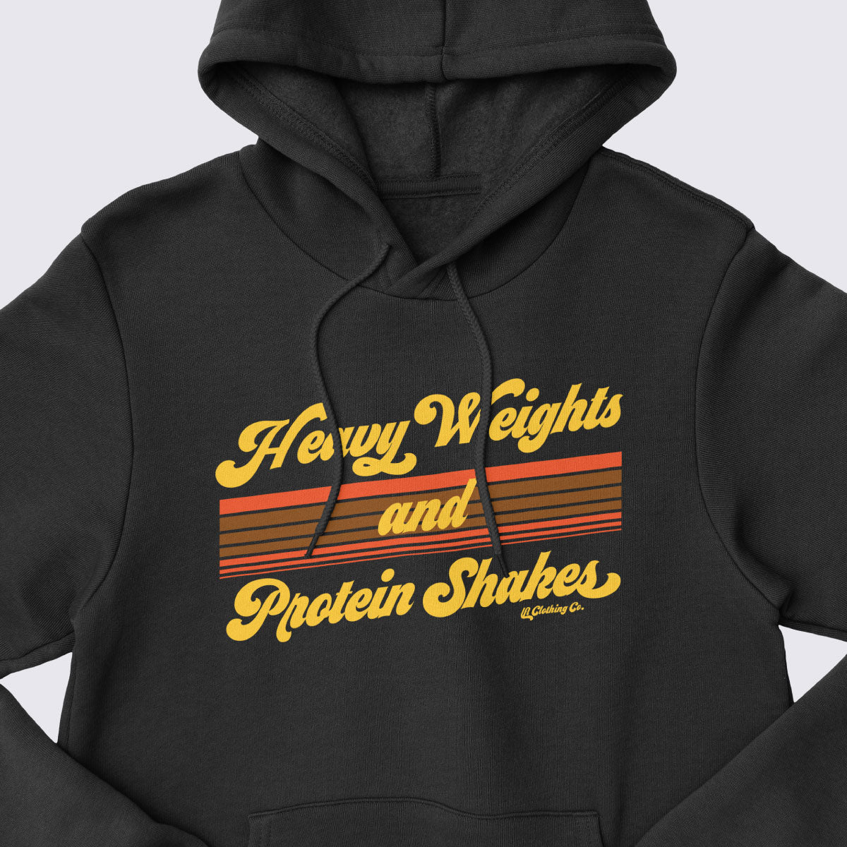 Heavy Weights & Protein Shakes Core Fleece Pullover Hooded