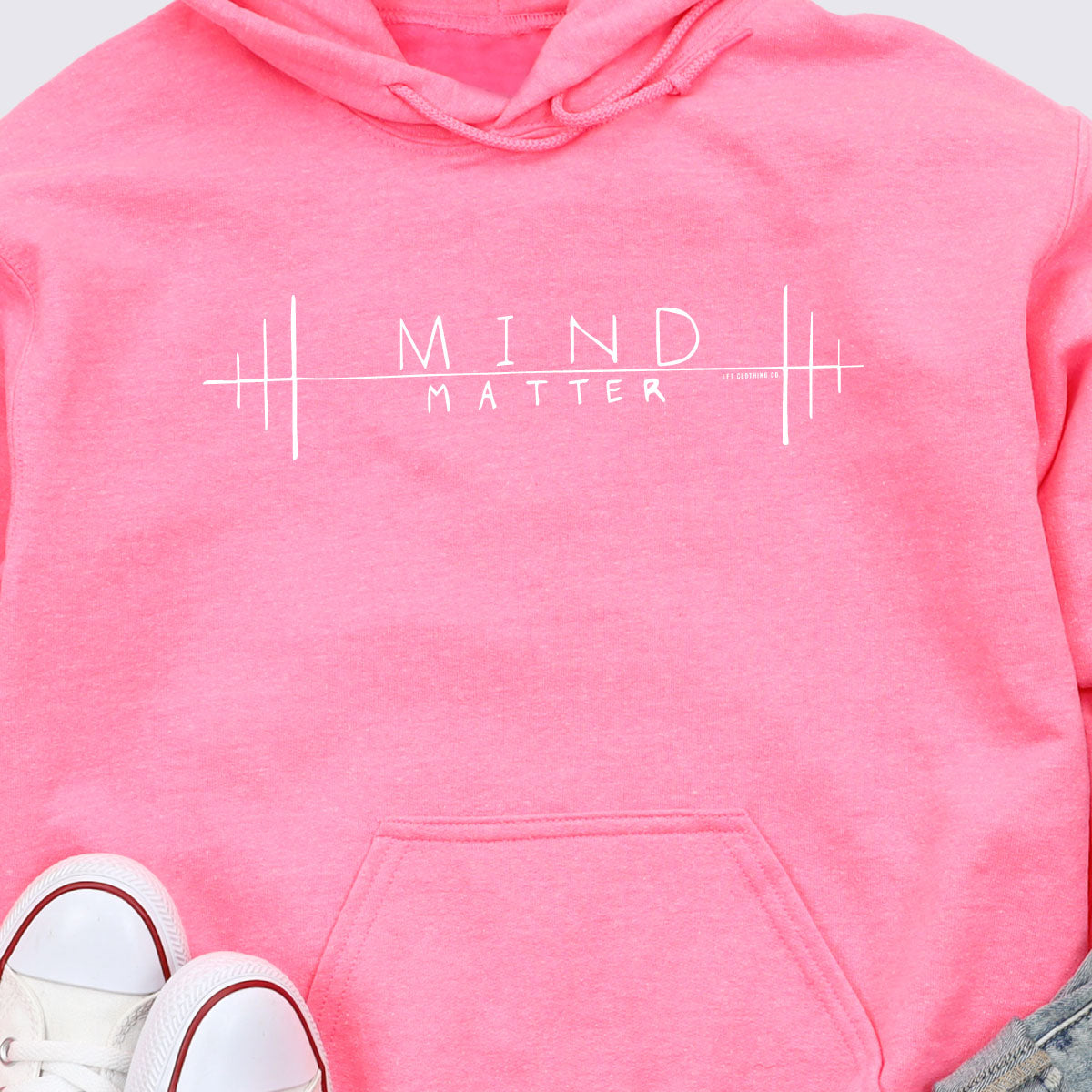 Mind Over Matter Doodle Core Fleece Pullover Hooded Sweatshirt